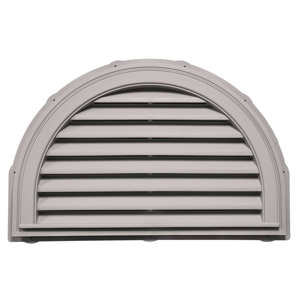 TopShield Half Round Gable Vent 016 Light Gray