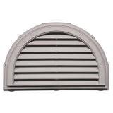 TopShield Half Round Gable Vent 016 Light Gray