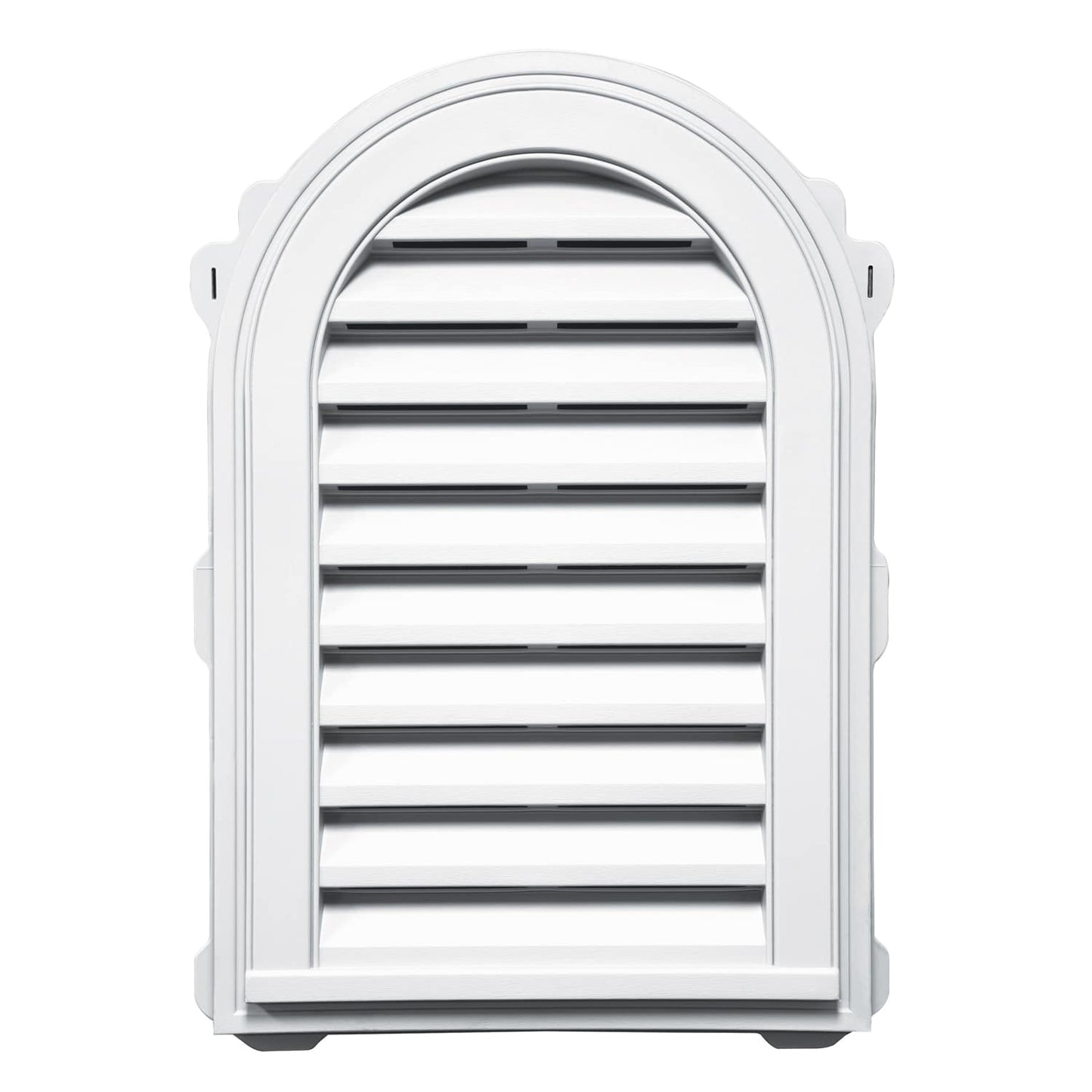 TopShield Round Top Gable Vent 001 White 22" x 32"