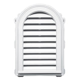 TopShield Round Top Gable Vent 001 White 22" x 32"