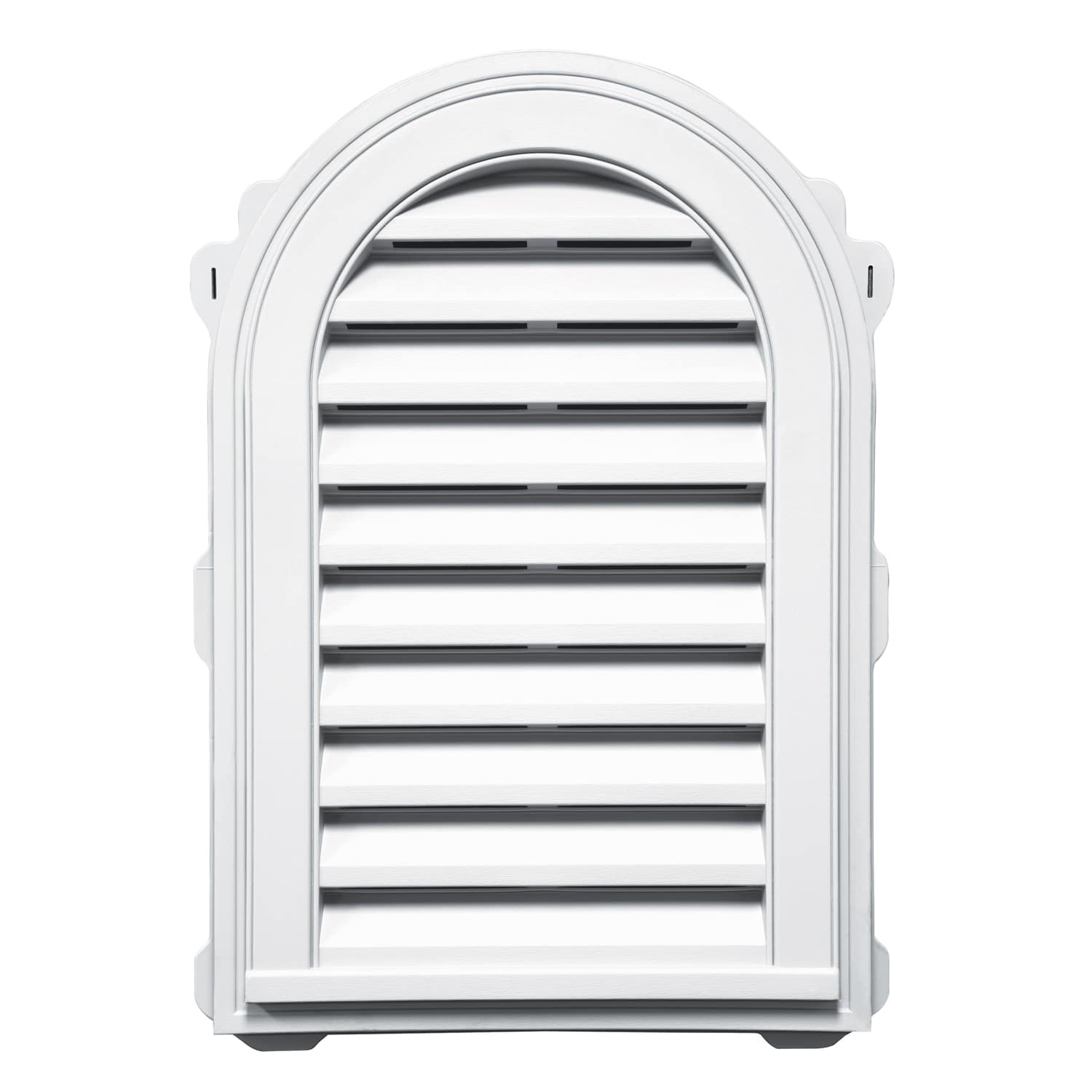 TopShield Round Top Gable Vent 001 White 22" x 32"