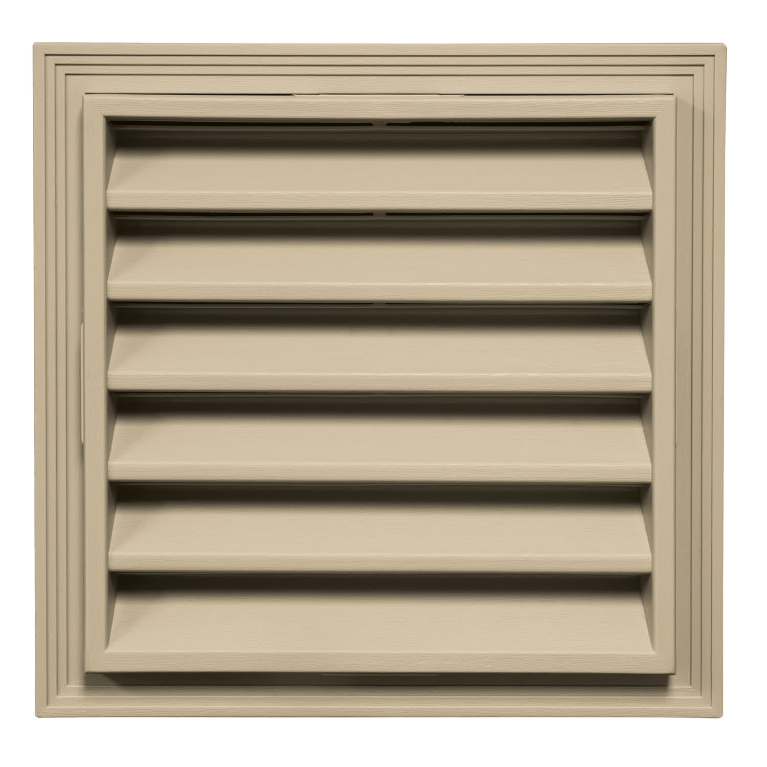 TopShield Vinyl Square Gable Vent 013 Light Almond