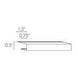 TopShield Aluminum J-Channel 518 Black 1/2" x 12' .019