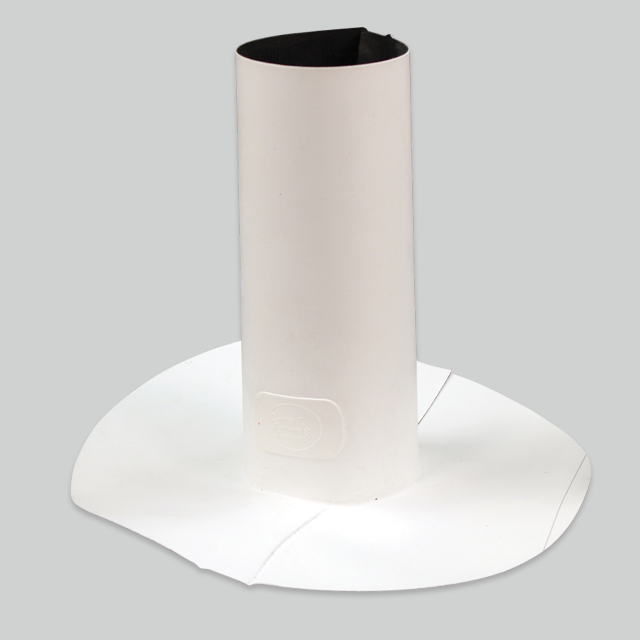 Mule-Hide TPO 3 in. Split Round Pipe Boot/Seal, White (SKU 08MHTPSR3W)