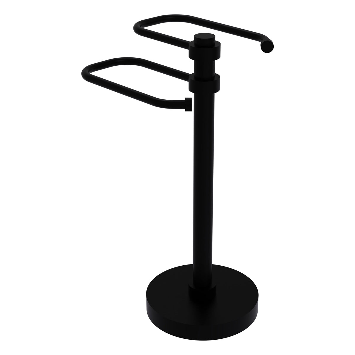 Allied Brass Free Standing Two Arm Guest Towel Holder in Antique Bronze