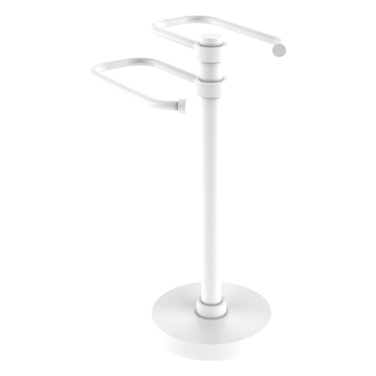 Allied Brass Free Standing Two Arm Guest Towel Holder in Polished Chrome