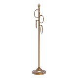 Allied Brass Oil-Rubbed Bronze Freestanding 4-Ring Towel Stand, Solid Brass, 49 in.