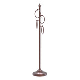 Allied Brass Oil-Rubbed Bronze Freestanding 4-Ring Towel Stand, Solid Brass, 49 in.