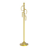 Allied Brass Oil-Rubbed Bronze Freestanding 4-Ring Towel Rack, Solid Brass, 49 in Tall
