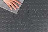 G-Floor Coin 5 ft. x 10 ft. Slate Grey Commercial Grade Vinyl Garage Flooring Cover and Protector