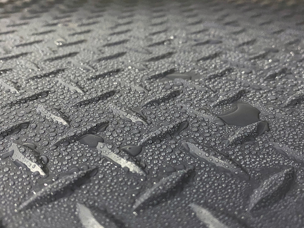 G-Floor Diamond Tread 7.5 ft x 17 ft Slate Grey Commercial-Grade Vinyl Garage Flooring Cover and Protector