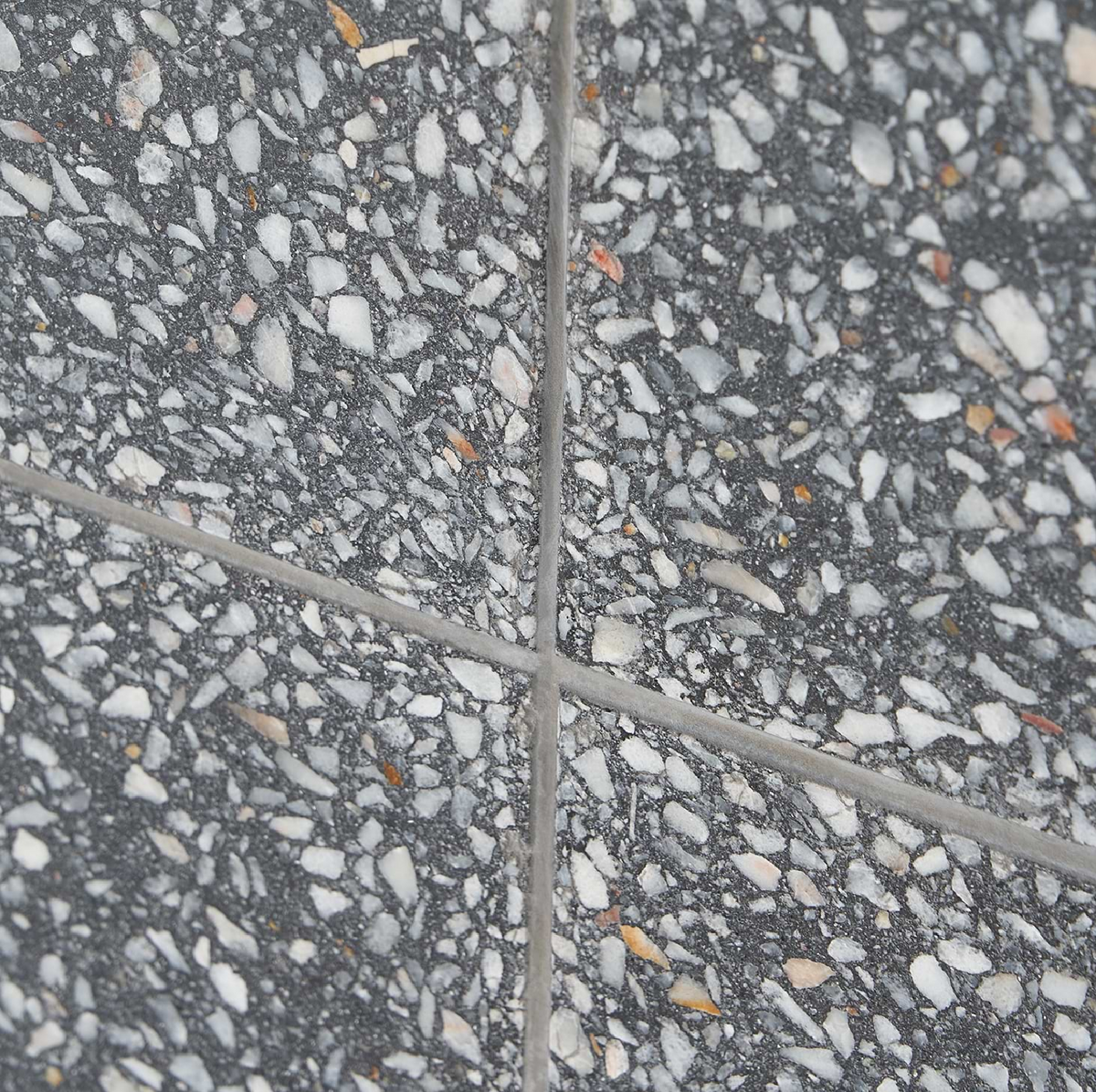 True Terrazzo Purbeck Gray 16x16 Polished Terrazzo Tile