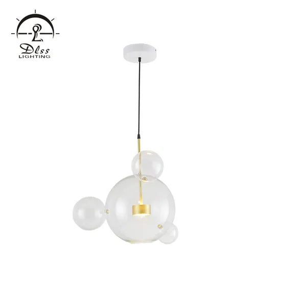 DLSS Lighting The Lovely Glass LED Chandelier Lamp for Living Room Pendant Light