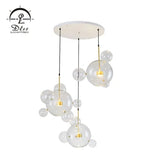 DLSS Lighting The Lovely Glass LED Chandelier Lamp for Living Room Pendant Light