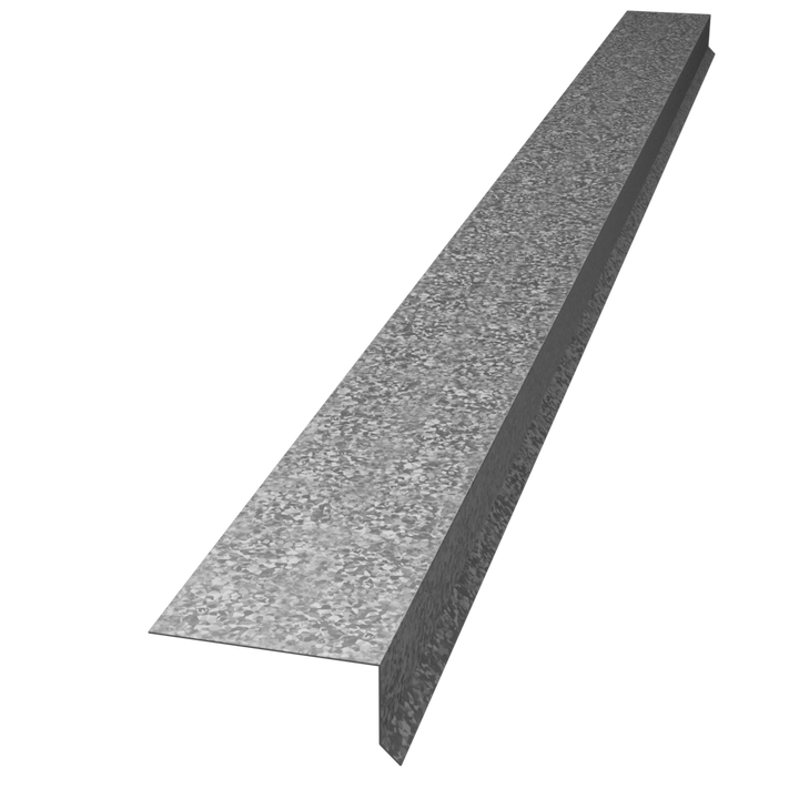 Able Sheet Metal 2 in. x 3 in. 26-Gauge Galvanized Steel Grip/Drip Edge Flashing, 10 ft.