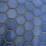 Tribeca 2 in. Hex Glacier Blue 12-5/8 in. x 11-1/8 in. Porcelain Mosaic Floor and Wall Tile (9.96 sq. ft./Case)
