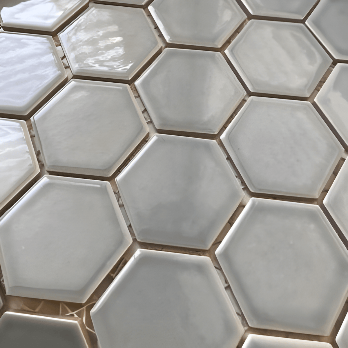 Tribeca 2 in. Hex Glacier Blue 12-5/8 in. x 11-1/8 in. Porcelain Mosaic Floor and Wall Tile (9.96 sq. ft./Case)