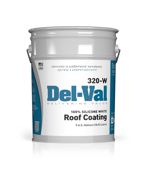 United Asphalt #320 Del-Val Silicone Roof Coating Gray