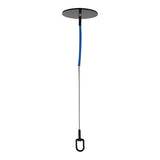 5K Drop Thru Anchor with Swivel D-Ring - 4in Round Plate - Cable - All Lengths image 2