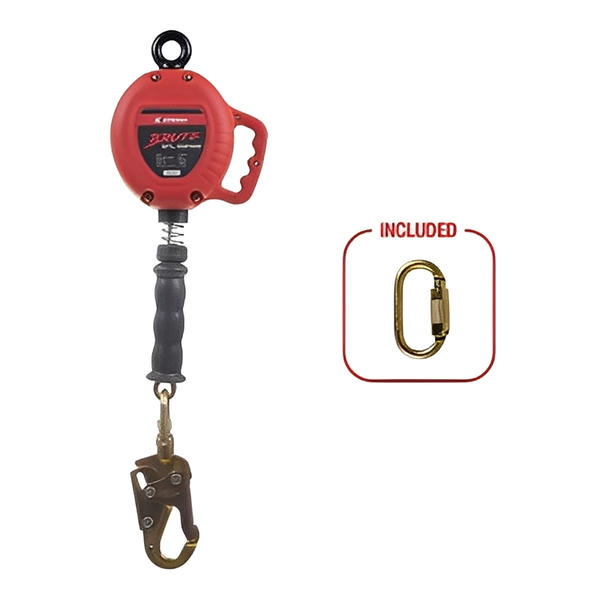 Brute Self Retracting Lifeline - Galv Steel Wire Cable (Swivel Snap Hook) - All Sizes