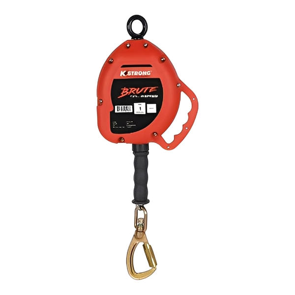 Brute Self Retracting Lifeline - Galv Steel Wire Cable (Carabiner) - All Sizes image 2