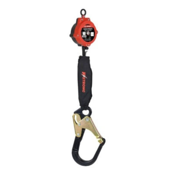 Micron Self Retracting Lifeline - Lrg Aluminum Rebar Hook w/ Steel Gate - 6ft image 4