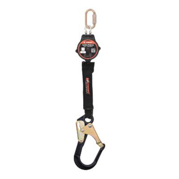 Micron Arc Flash Self Retracting Lifeline - Aluminum Rebar Hook - 6ft image 2