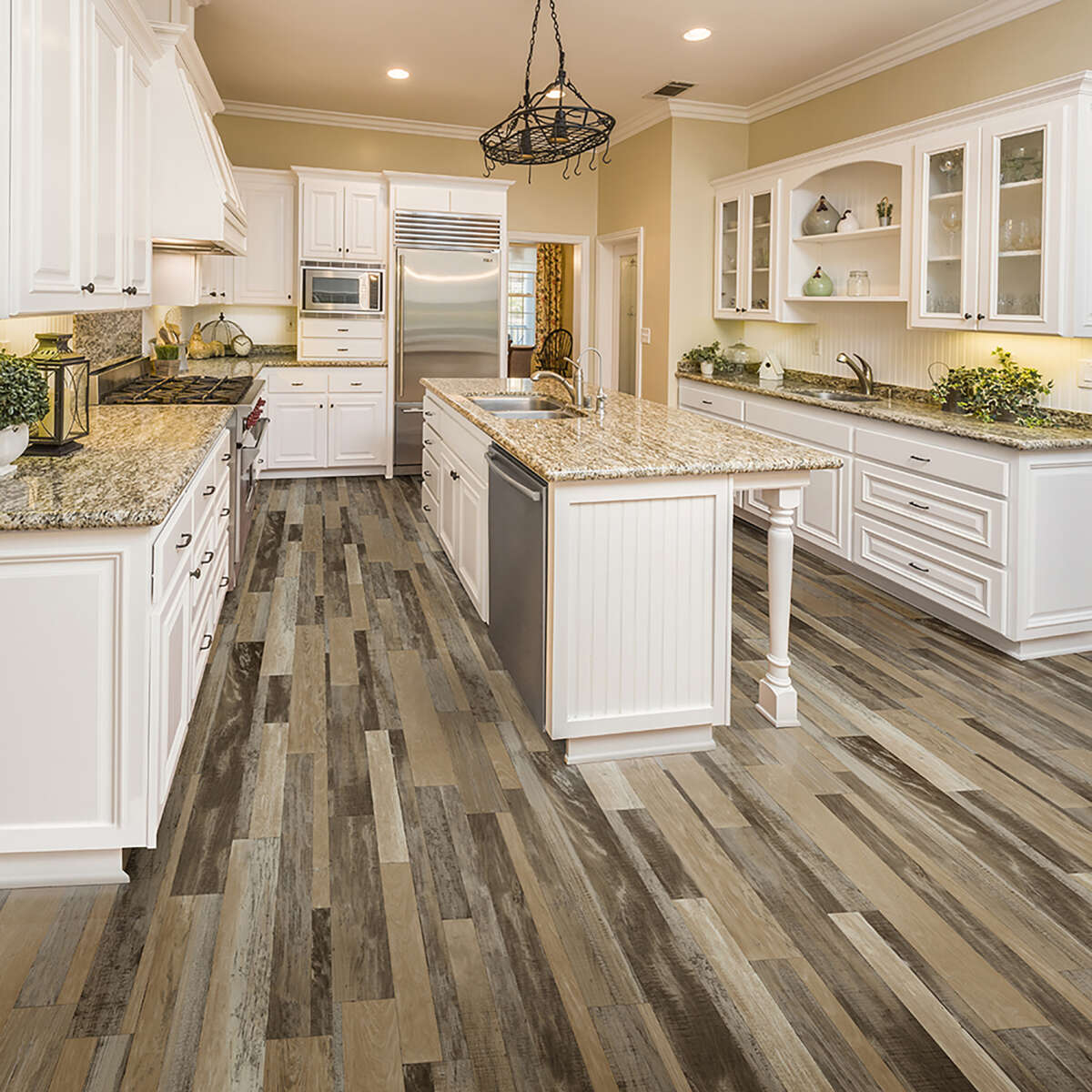 Congoleum Sample – ArmorCore Pro UR Loft Warm Driftwood Waterproof Wood-Look Glue-Down Sheet Vinyl