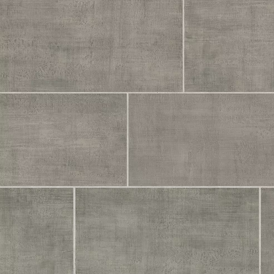 Unico Gray 12" x 24" Concrete-Look Porcelain Floor & Wall Tile, 13.56 sq. ft. per Case