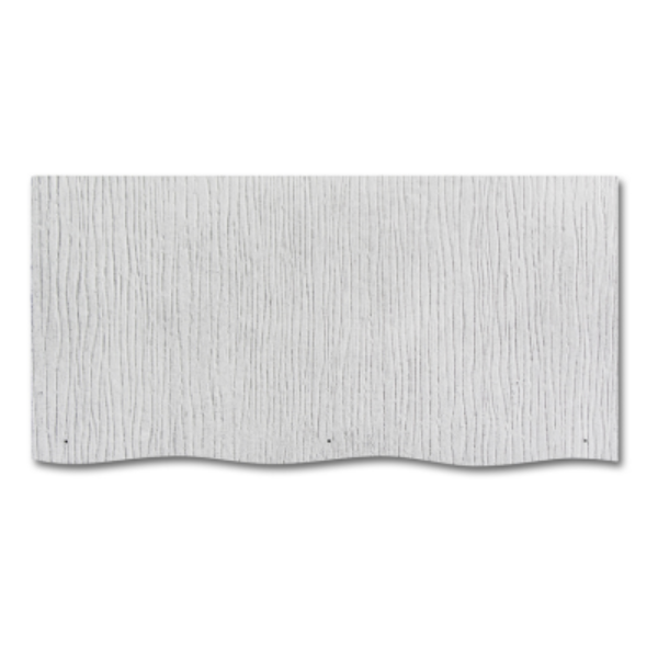 WeatherSide Fiber-Cement Siding - Purity Wavy Shingle w/ Textured Surface - 12 in x 24 in  (18 Shingles - Approx 33 Sq Ft) image 2