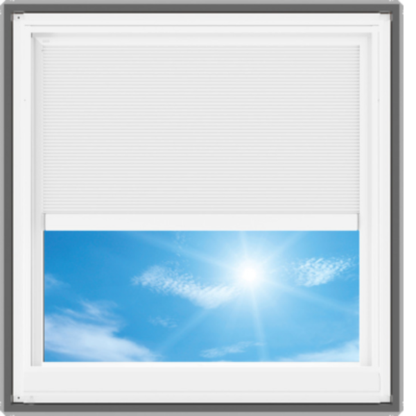 VELUX Electric Venting Deck Mount Skylight - White Solar Powered Shade image 5