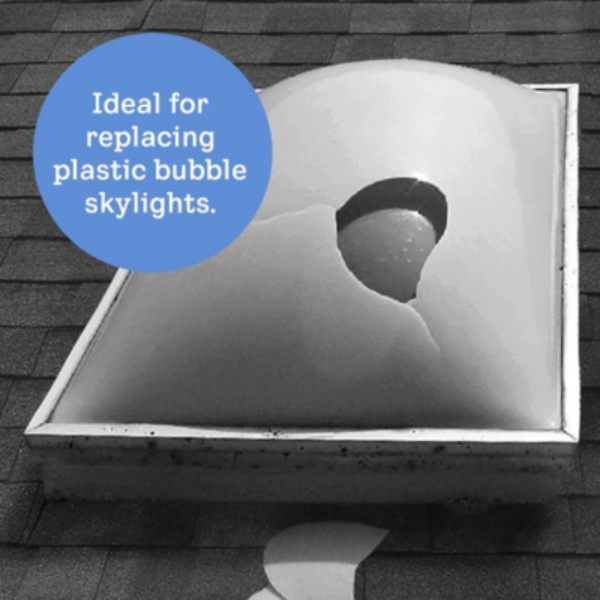 VELUX Electric Venting Curb Mount Skylight - White Solar Powered Shade image 4