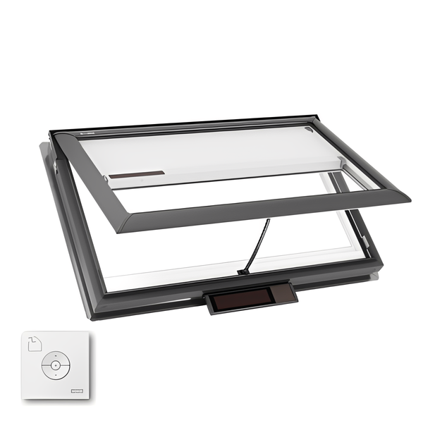 VELUX Solar Powered Venting Deck Mount Skylight - White Solar Powered Shade image 19