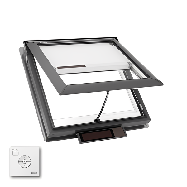VELUX Solar Powered Venting Deck Mount Skylight - White Solar Powered Shade image 20
