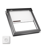 VELUX Fixed Deck Mount Skylight - White Solar Powered Shade image 5