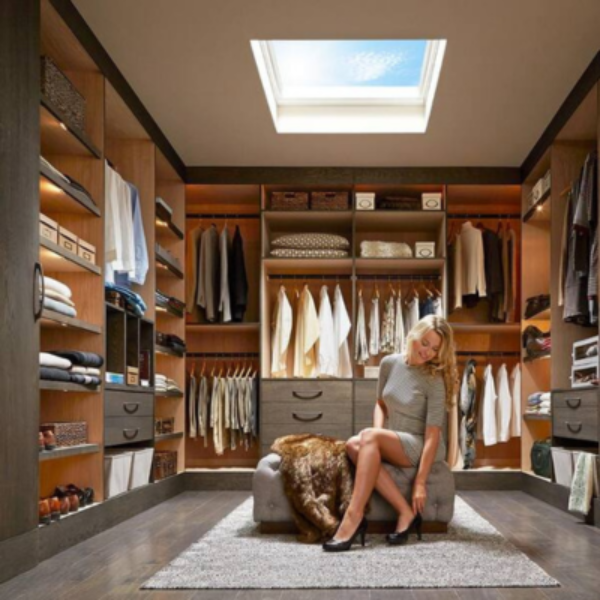 VELUX Fixed Self-Flashed Skylight Laminated LowE3 Glass - White Solar Powered Shade image 4