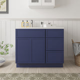Vanity Art 15 in. W x 21 in. D x 32.5 in. H 3-Drawer Bath Vanity Cabinet Only in Sea Green