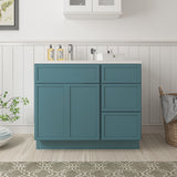Vanity Art 15 in. W x 21 in. D x 32.5 in. H 3-Drawer Bath Vanity Cabinet (Cabinet Only) in White