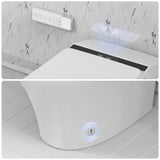 Vanity Art Elongated Smart Toilet Bidet, 1-Piece, 1.28 GPF, White, Auto Flush, Heated Seat, Air Drying, Remote Control, LED Display