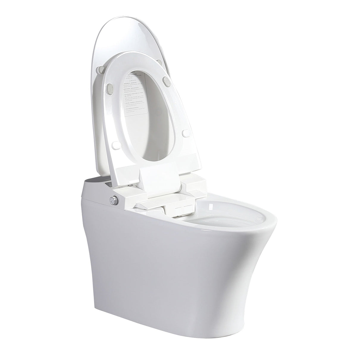 Vanity Art Elongated Smart Toilet Bidet, 1-Piece, 1.28 GPF, White, Auto Flush, Heated Seat, Air Drying, Remote Control, LED Display