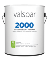 Valspar 2000 Semi-Gloss High Hide White Latex Paint, 1 Gallon (128-fl oz)