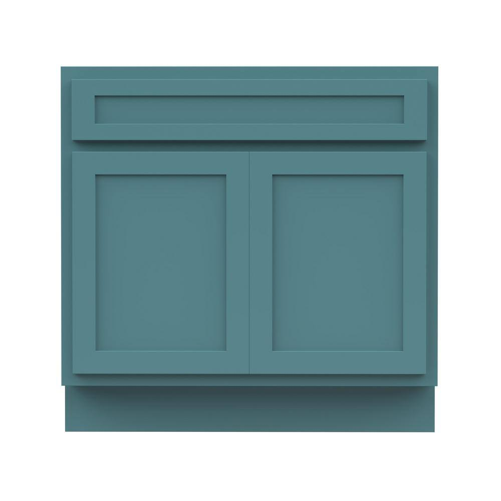 Vanity Art 30 in. W. x 21 in. D x 32.5 in. H 2-Doors Bath Vanity Cabinet Only in Sea Green