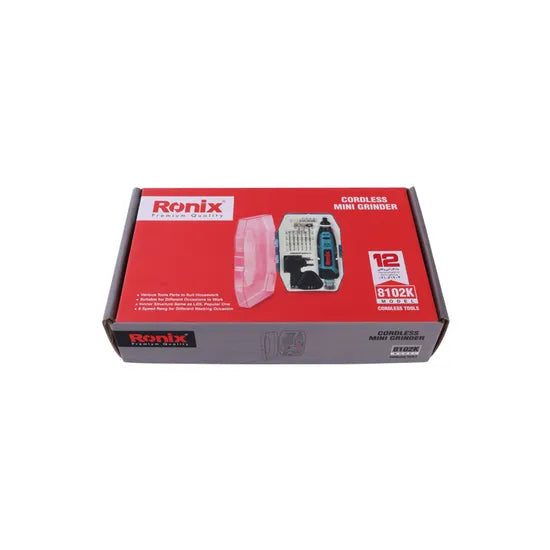Ronix Variable Speed 12V Engraving Mini Cordless Grinder Machine Rotary Tools Kit