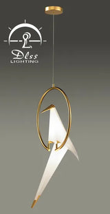 DLSS Lighting Vivid Bird Pendant Light Mounted Lighting Fixture Ceiling Light Bird Chandelier