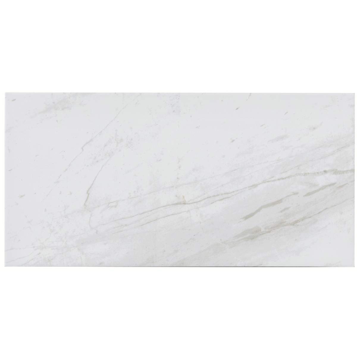 Volakas Porcelain Wall and Floor Tile - 12 x 24 in.