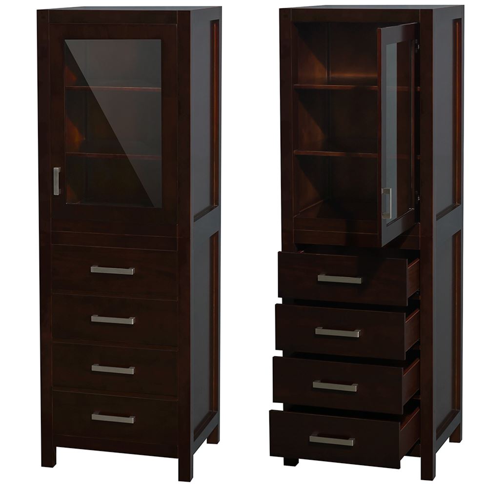Wyndham Collection Sheffield 72-in Espresso Double Sink Bathroom Vanity with Ivory Marble Top, Mirror Included