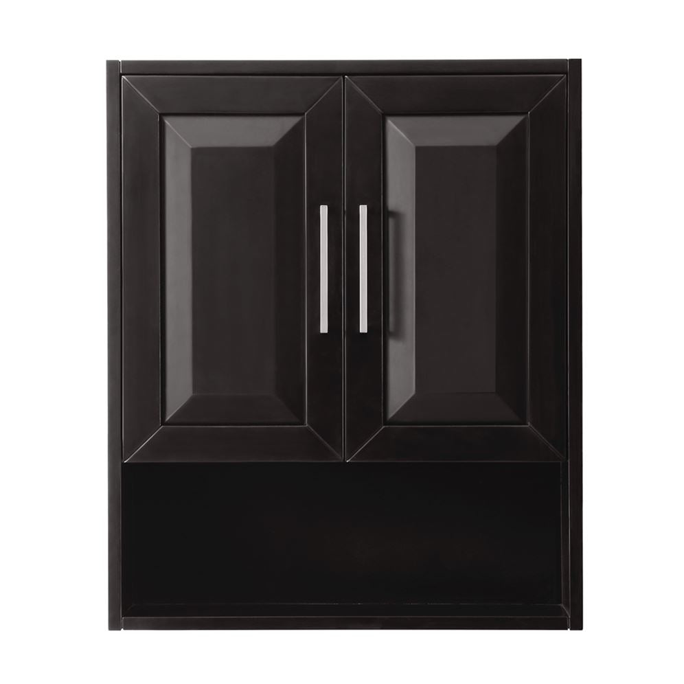 Wyndham Collection Daria 25"W x 9"D Dark Espresso Bathroom Wall Cabinet