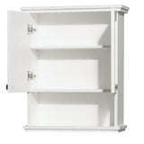 Wyndham Collection Acclaim 25"W x 9"D x 30"H White Bathroom Wall Cabinet