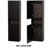 Wyndham Collection Acclaim 60-in Espresso Double Sink Bathroom Vanity with Ivory Natural Marble Top