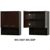 Wyndham Collection Acclaim 60-in Espresso Double Sink Bathroom Vanity with Ivory Natural Marble Top